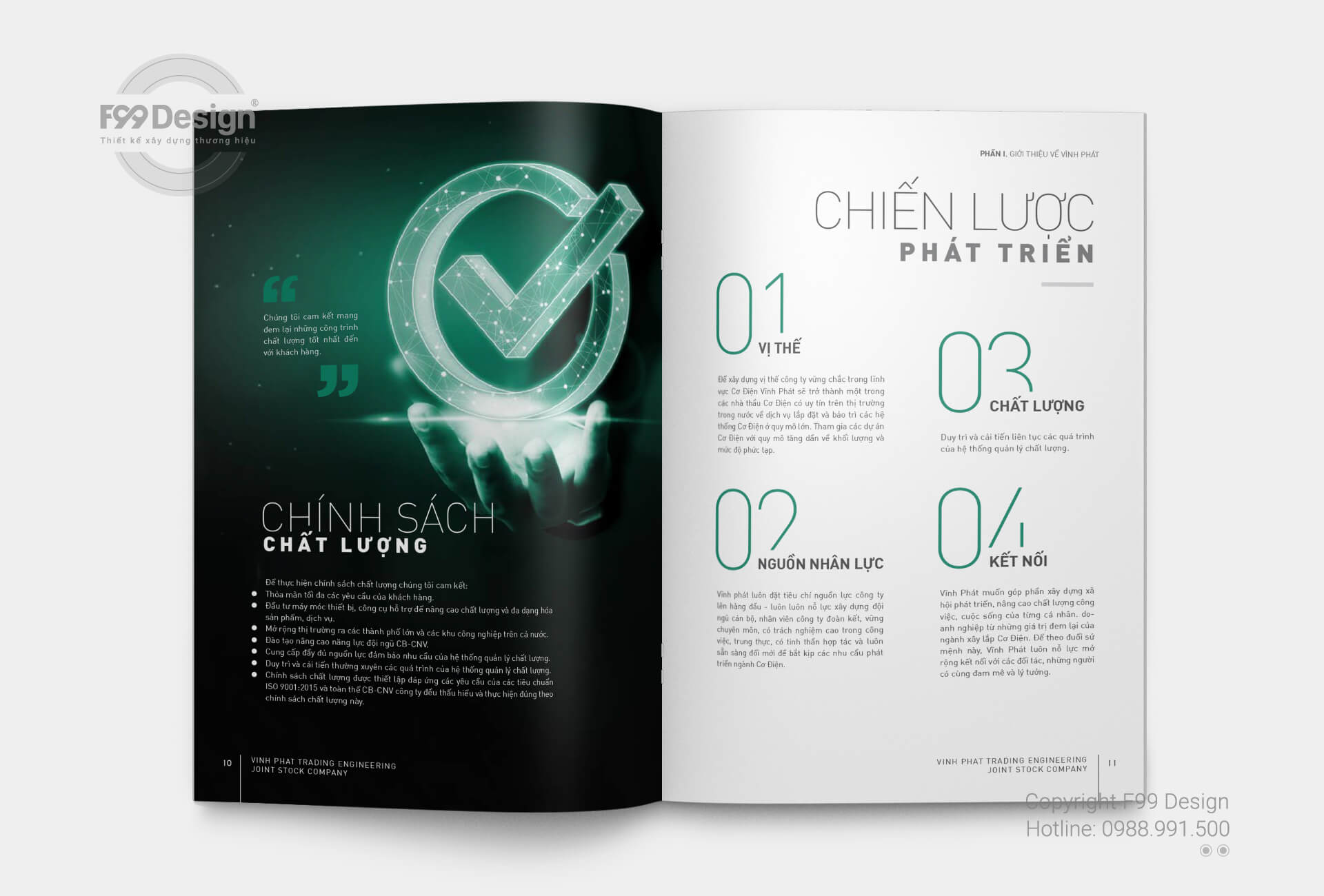 Cơ điện Vĩnh Phát - Chính sách chất lượng