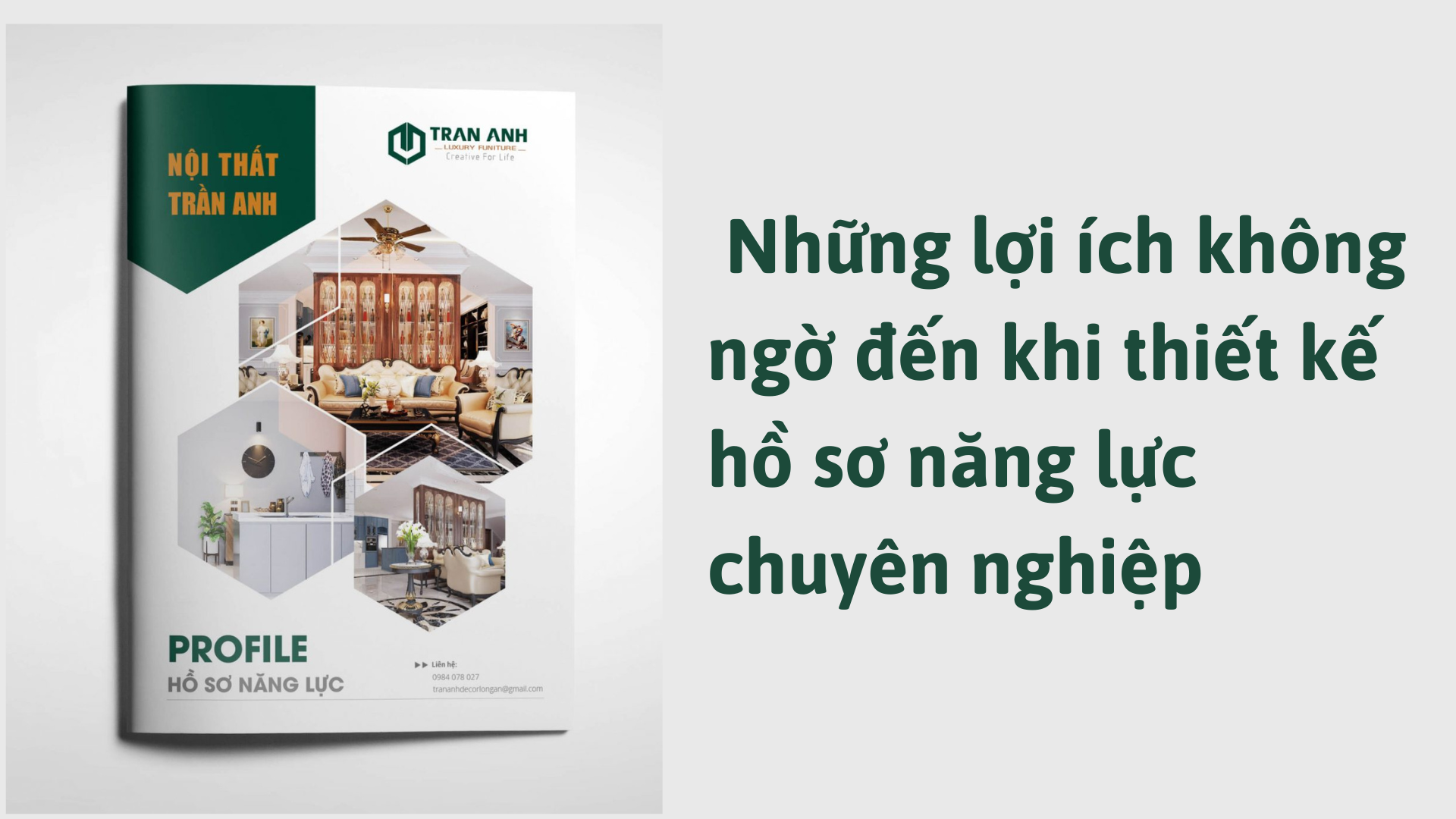 Những lợi ích không ngờ tới khi thiết kế hồ sơ năng lực chuyên nghiệp