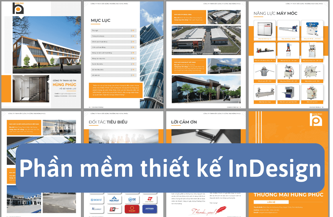 Phần mềm thiết kế hồ sơ năng lực - InDesign