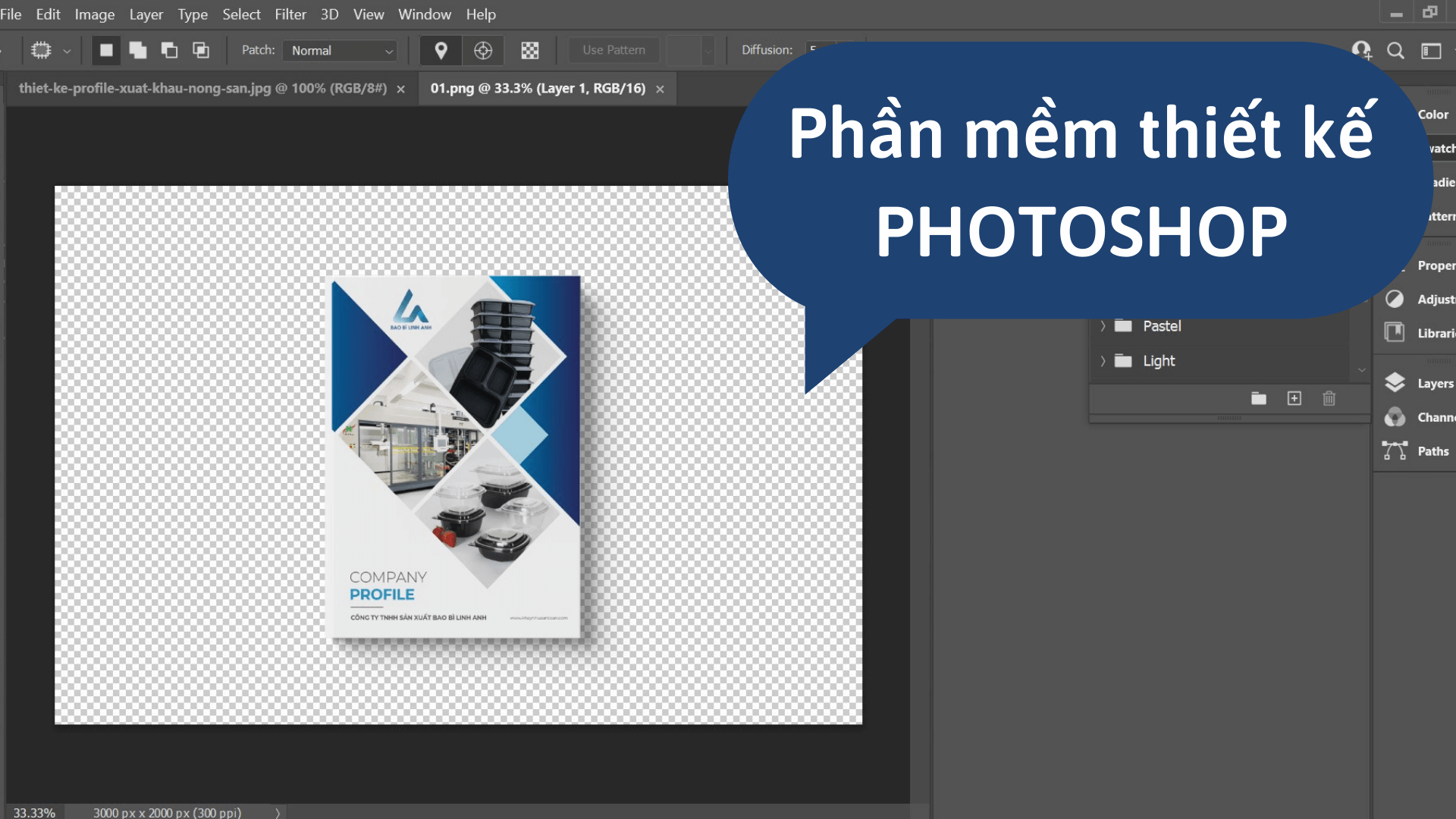 Phần mềm thiết kế hồ sơ năng lực Photoshop