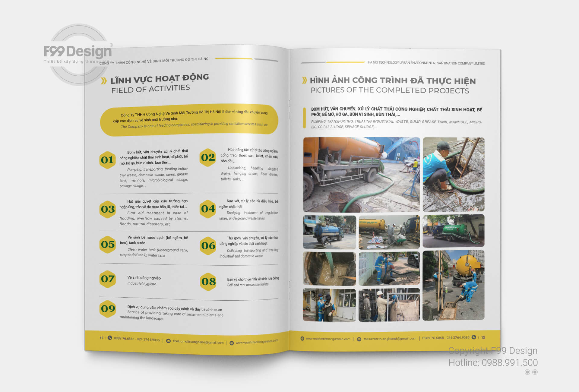 Mẫu Hồ sơ năng lực công ty môi trường