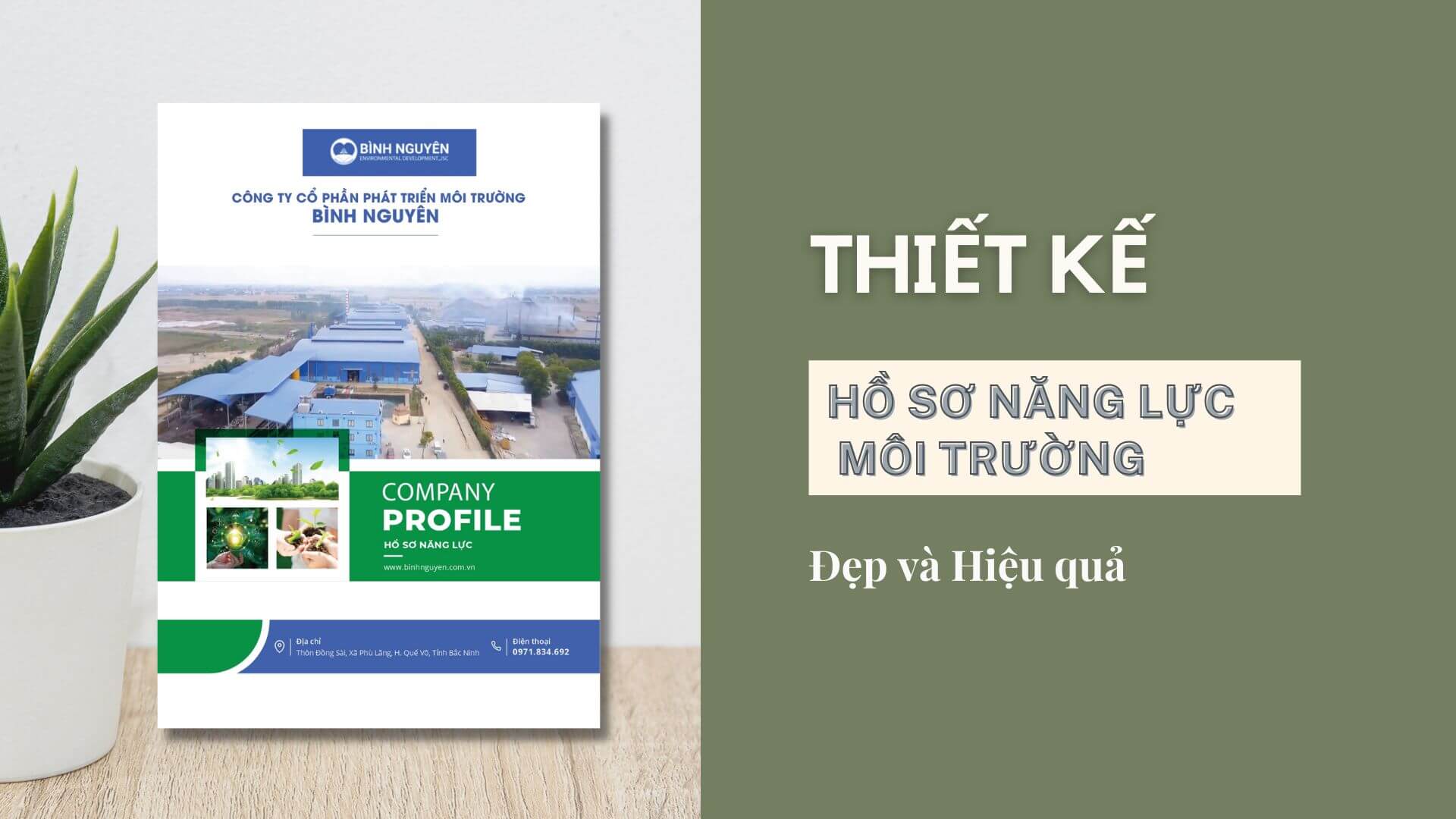 Thiết kế hồ sơ năng lực môi trường đẹp và hiệu quả