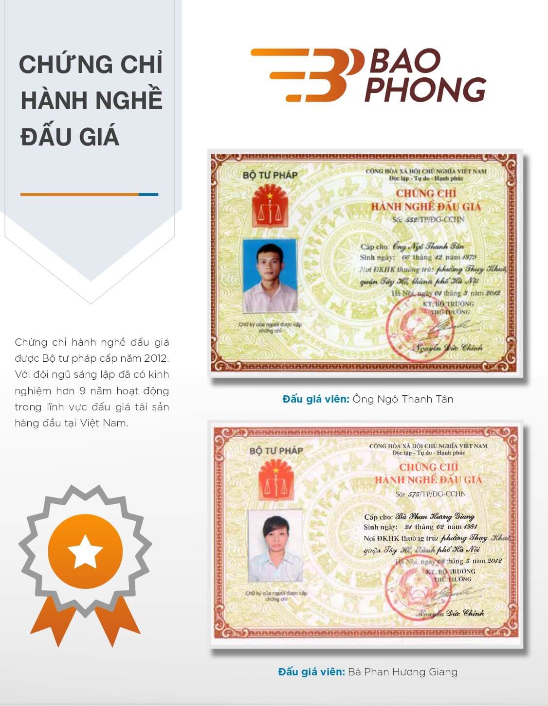 Chứng chỉ hành nghề đấu giá