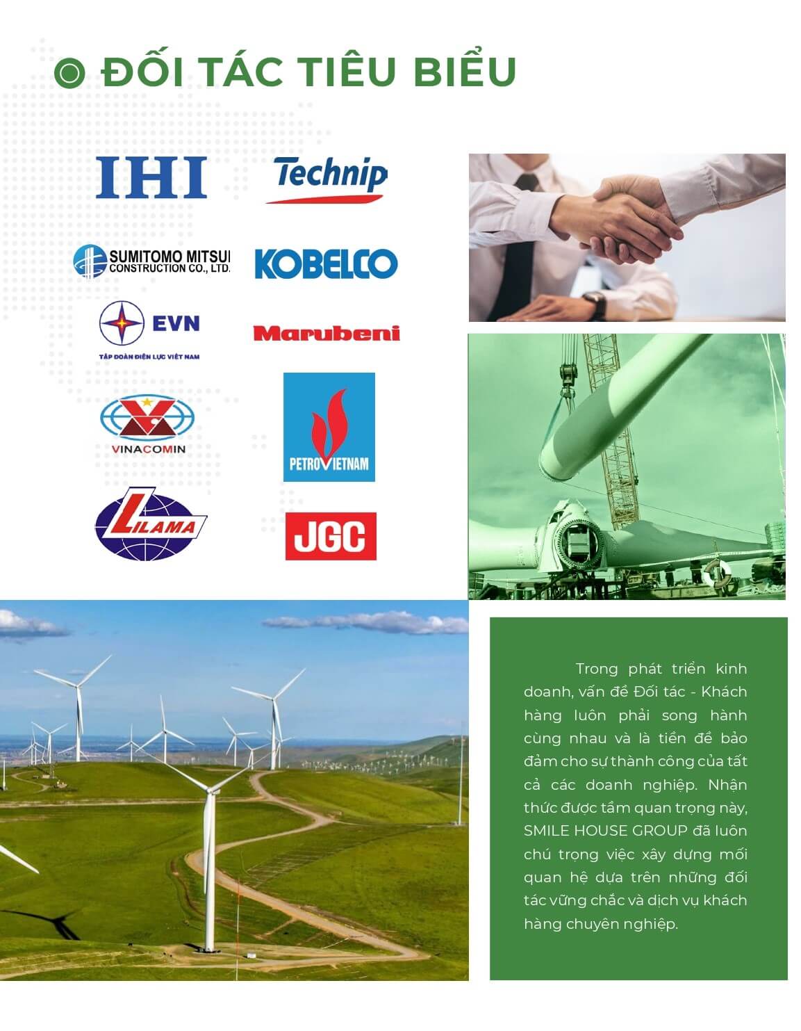 Đối tác của công ty năng lượng gió