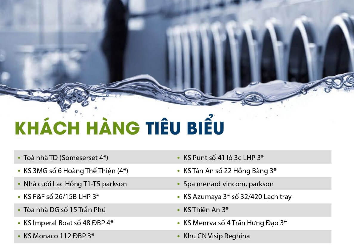 Khách hàng tiêu biểu của công ty giặt là