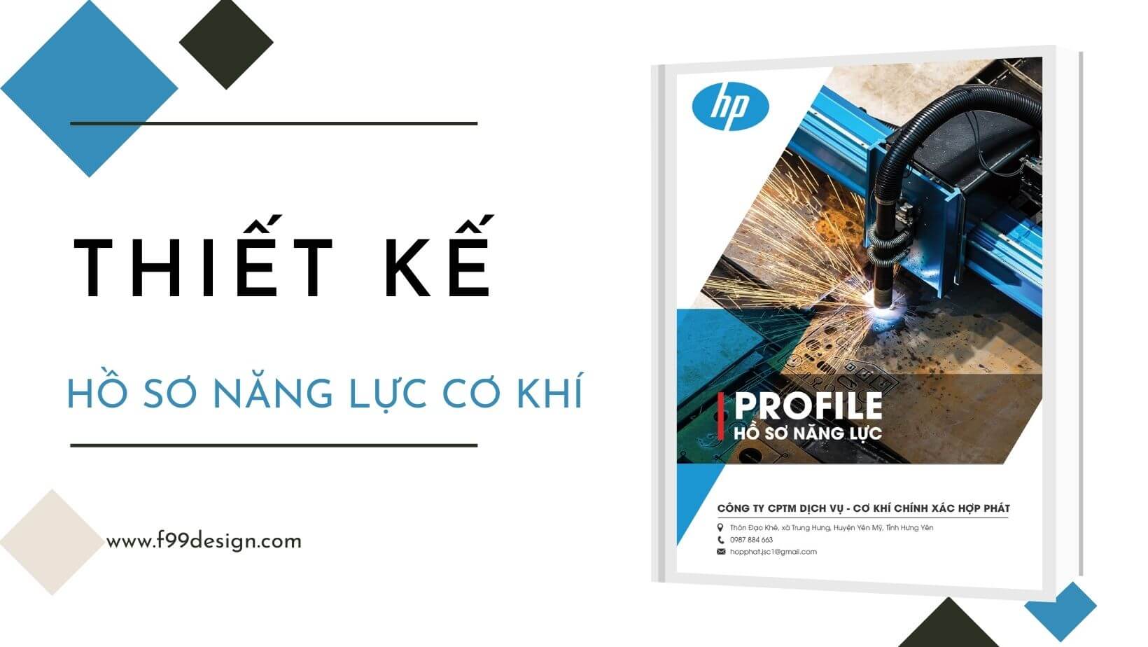 Thiết kế hồ sơ năng lực công ty cơ khí