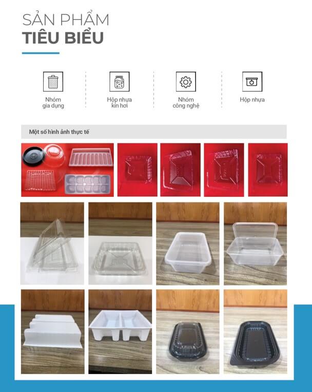 Sản phẩm tiêu biểu của công ty bao bì